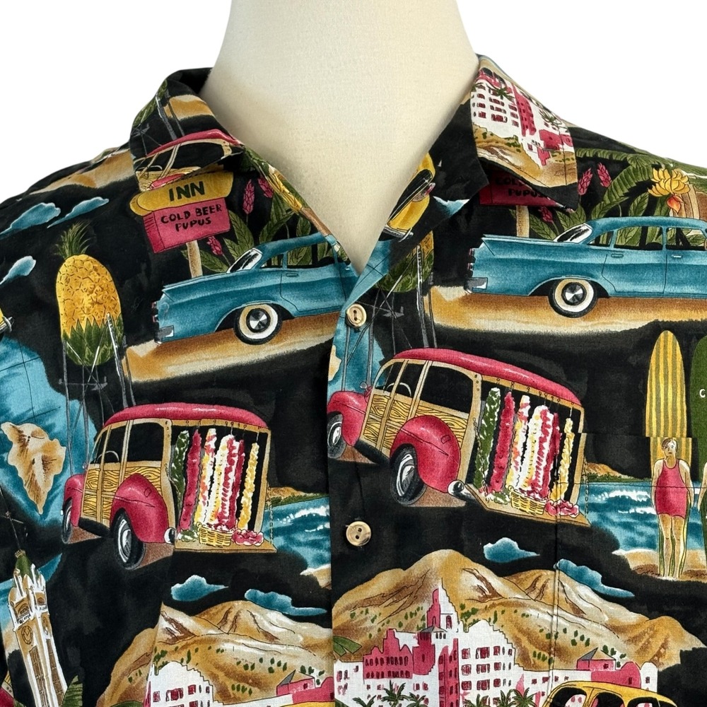 RJC LTD Hawaii Hawaiian Shirt Mens 3XL‎ Surfboard Car Vacation Aloha - Picture 2 of 6